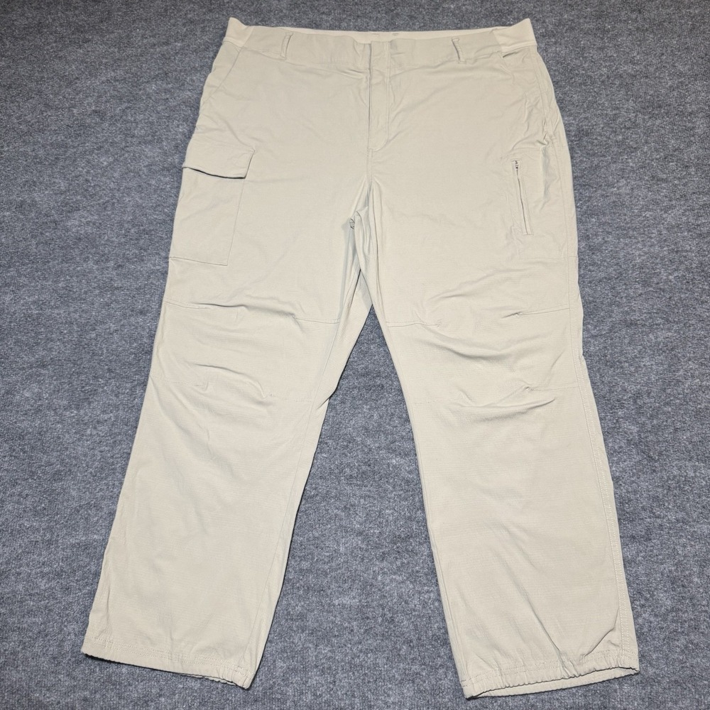 Athleta Trekkie Cargo Utility Pants Women 22 Beige Hiking Active Outdoor Nylon